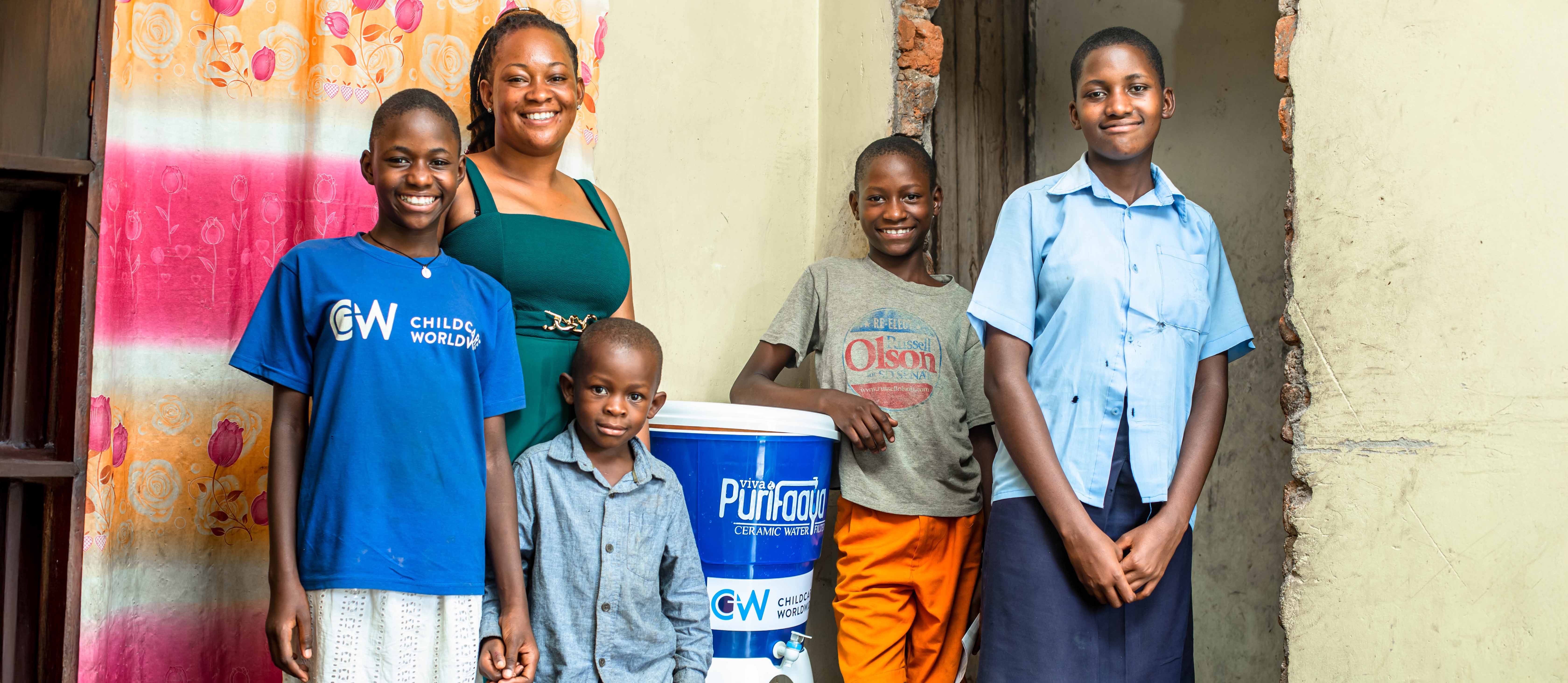 Family with Water Filter